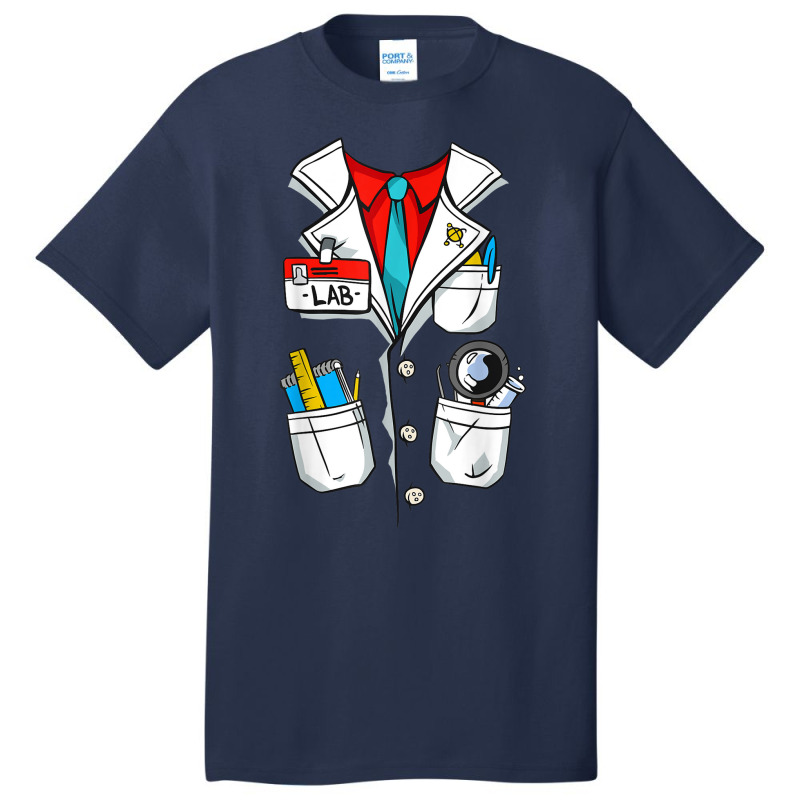 Funny Science Lab Coat Costume Tshirt Halloween Party Shirt Basic T-shirt | Artistshot