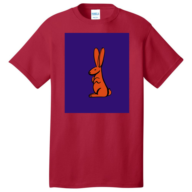 Rabbit With Long Ears Basic T-shirt by cm-arts | Artistshot