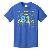 81st Birthday Anniversaries Basic Youth T-shirt | Artistshot