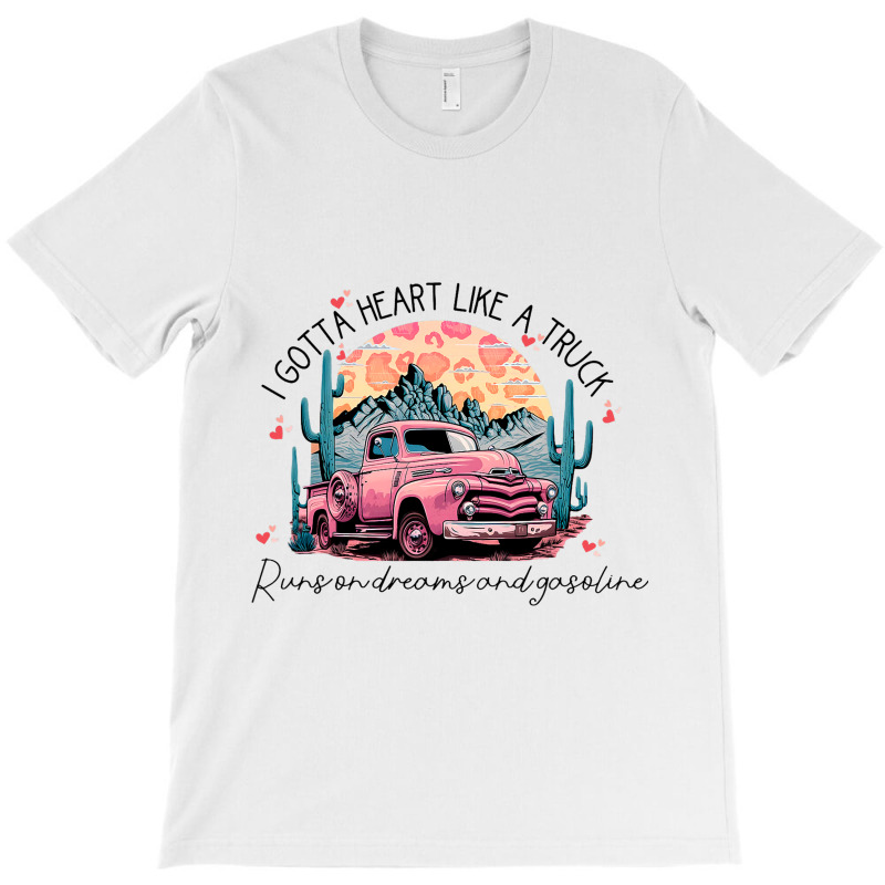 Retro Desert Cactus Got A Heart Like Truck Western T-shirt | Artistshot