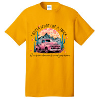 Retro Desert Cactus Got A Heart Like Truck Western Basic T-shirt | Artistshot