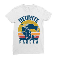 Retro Vintage Reunite Pangea Funny Geologist Geolo Ladies Fitted T-shirt | Artistshot