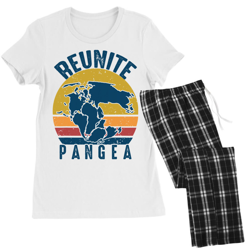 Retro Vintage Reunite Pangea Funny Geologist Geolo Women's Pajamas Set by KeziahSingleta | Artistshot