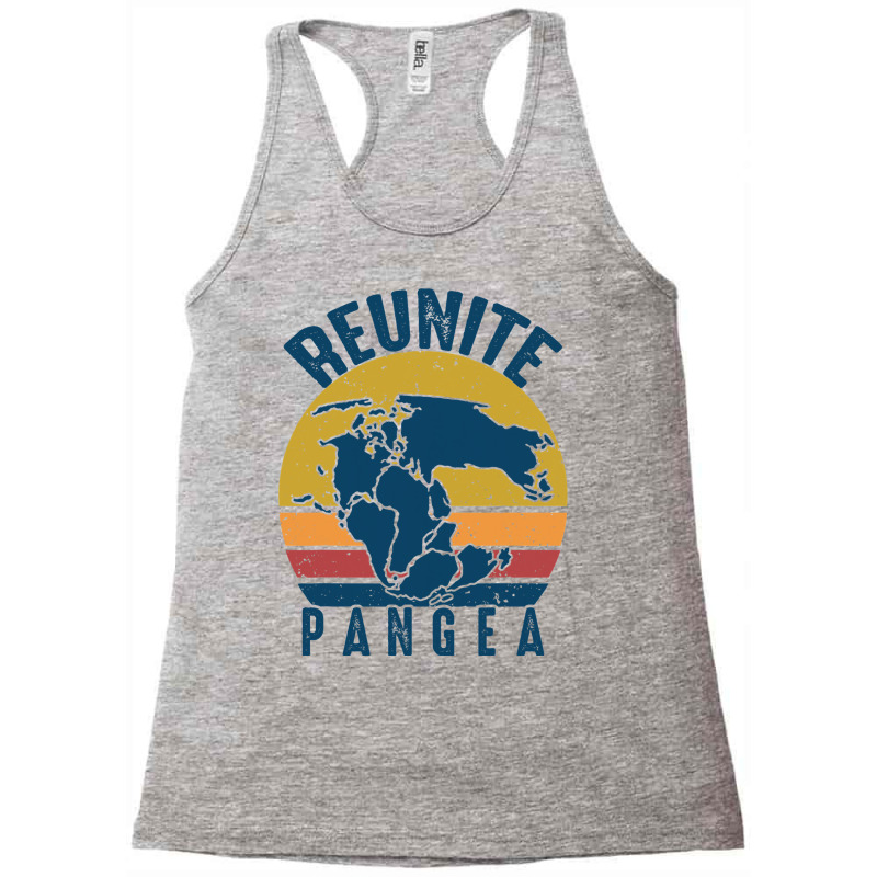 Retro Vintage Reunite Pangea Funny Geologist Geolo Racerback Tank by KeziahSingleta | Artistshot