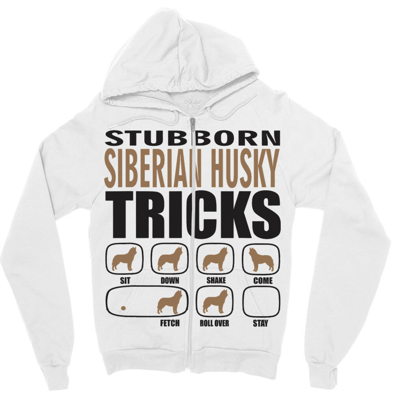 Siberian Husky Funny Dog Owners K9 Puppy Zipper Hoodie | Artistshot