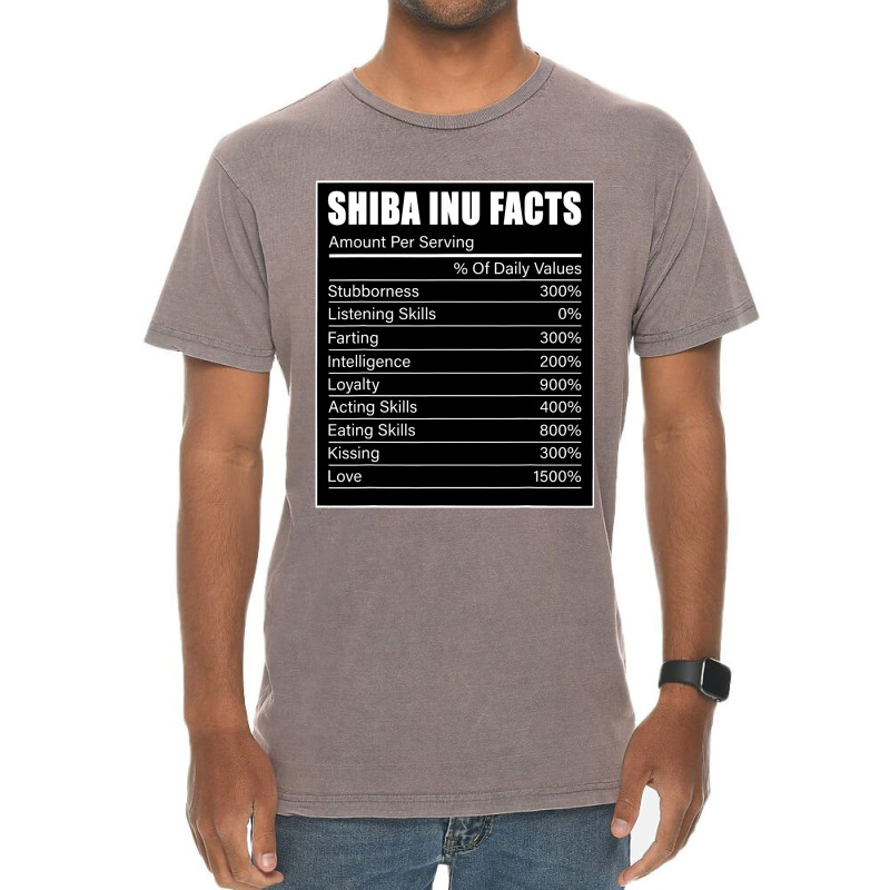 Shiba Inu Dog Lover Shiba Inu Dog Facts Shiba Inu  Vintage T-Shirt by KeziahSingleta | Artistshot