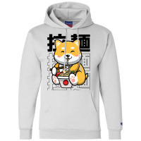 Ramen Dog Kawaii Harajuku Cute Shiba Ramen Noodles Champion Hoodie | Artistshot