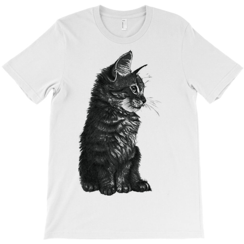 Small Baby Cat Kitten Hoodie Black White T-shirt | Artistshot