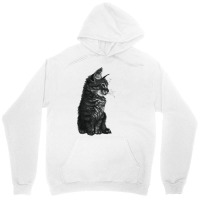 Small Baby Cat Kitten Hoodie Black White Unisex Hoodie | Artistshot