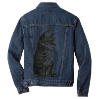 Small Baby Cat Kitten Hoodie Black White Men Denim Jacket | Artistshot