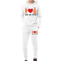 Peace Love Pottery Maker Ceramic Pottery Ceramics Hoodie & Jogger Set | Artistshot