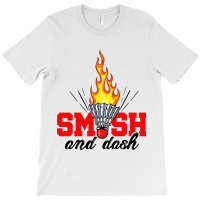 Smash And Dash Graphic Badminton Player Shuttlecoc T-shirt | Artistshot