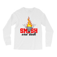 Smash And Dash Graphic Badminton Player Shuttlecoc Long Sleeve Shirts | Artistshot