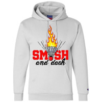 Smash And Dash Graphic Badminton Player Shuttlecoc Champion Hoodie | Artistshot