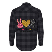 Peace Love Rare Disease Awareness Rare Disease War Flannel Shirt | Artistshot