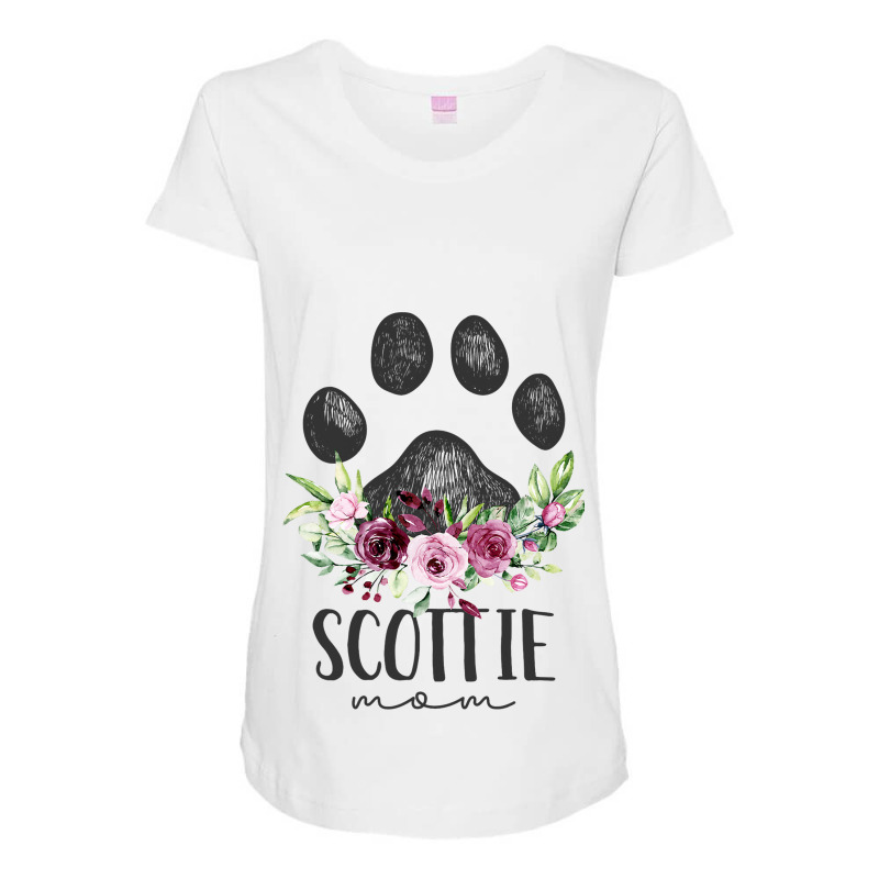 Scottish Terrier Dog Gifts Scottie Mom3 Maternity Scoop Neck T-shirt by JESSICASIMONSEN | Artistshot