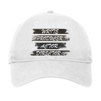 Retro Filmmaker Producer Writer Actor And Movie Di Adjustable Cap | Artistshot