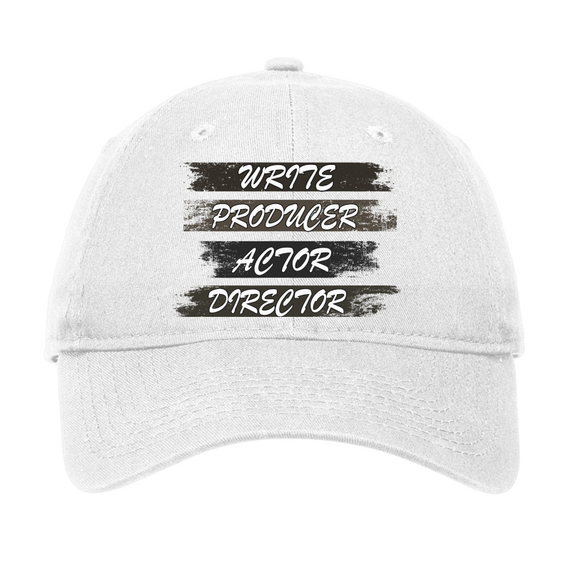 Retro Filmmaker Producer Writer Actor And Movie Di Adjustable Cap by Vibrantora | Artistshot