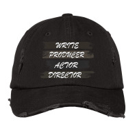 Retro Filmmaker Producer Writer Actor And Movie Di Vintage Cap | Artistshot