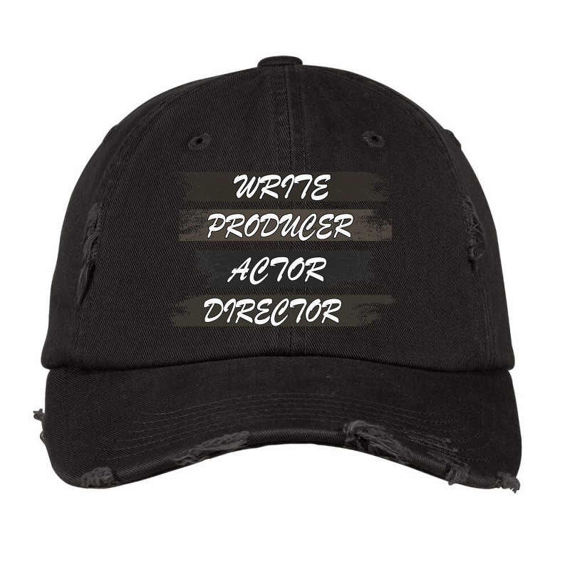 Retro Filmmaker Producer Writer Actor And Movie Di Vintage Cap by Vibrantora | Artistshot