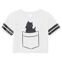 Scottish Terrier Dog In Pocket Cute Scottie Scorecard Crop Tee | Artistshot