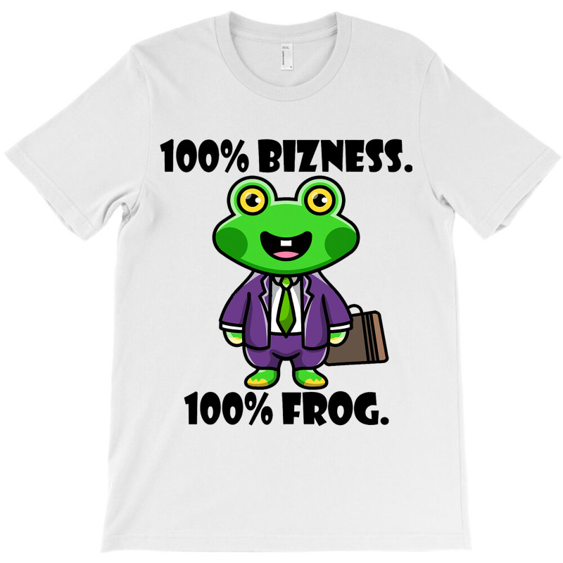 Retro Frog Businessman Funny Saying Bizness Cute F T-shirt | Artistshot