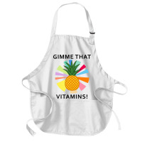 Pineapple Vitamins Healthy Food Summer Fruit Medium-length Apron | Artistshot