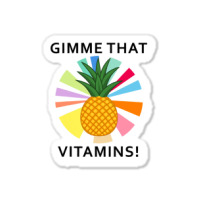 Pineapple Vitamins Healthy Food Summer Fruit Sticker | Artistshot