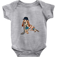 A Funny Image Of A Basset Hou Wearing G Baby Bodysuit | Artistshot