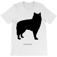 Silhouette Of Dog Breed Alaskan Malamute T-shirt | Artistshot