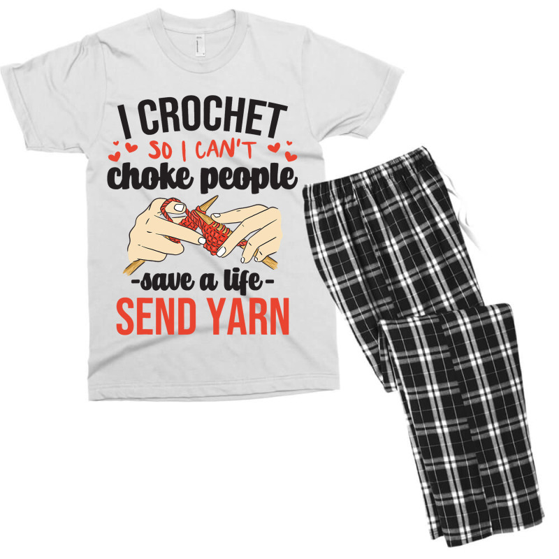 Sewing Quilting Tailor Dressmaker Funny Crochet Lo Men's T-shirt Pajama Set | Artistshot