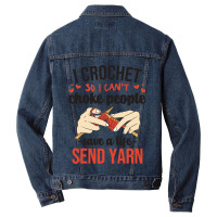 Sewing Quilting Tailor Dressmaker Funny Crochet Lo Men Denim Jacket | Artistshot