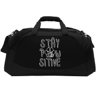 Stay Positive Alaskan Malamute Active Duffel | Artistshot