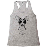 Rat Terrier Dog With Sunglasses Racerback Tank | Artistshot