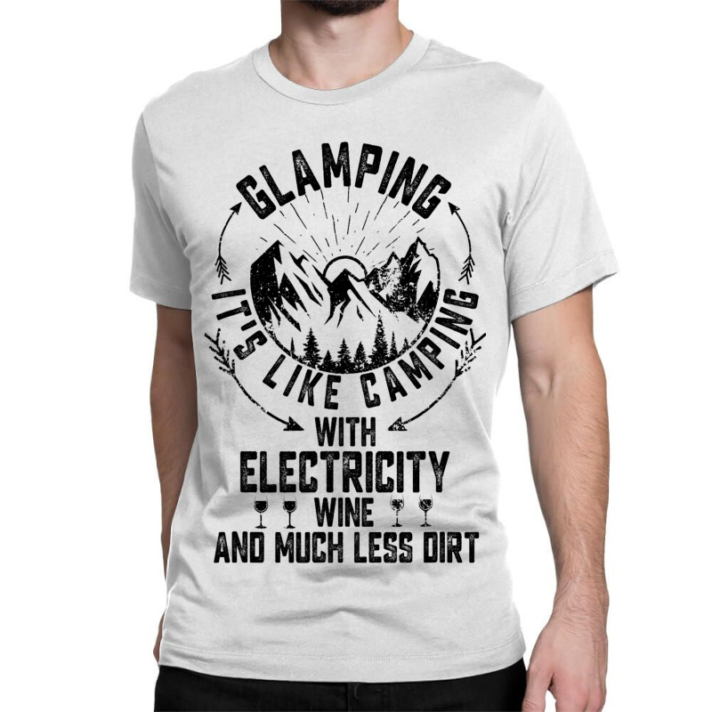 Retro Glamping Camper Glamper Women Men Wine Funny Classic T-shirt | Artistshot