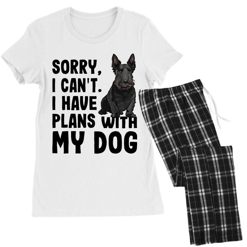 Sorry I Cant I Have Plans With My Scottish Terrier Women's Pajamas Set by NikitaTonro | Artistshot