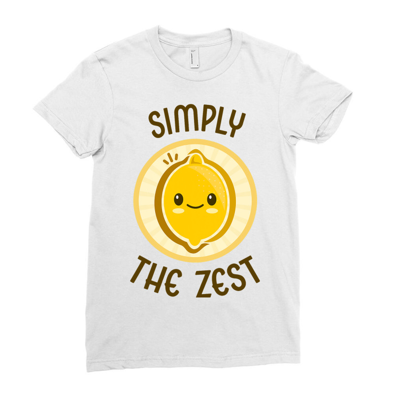 Simply The Zest Cute Adorable Kawaii Lemon Food Pu Ladies Fitted T-Shirt by DiamondAnaya | Artistshot