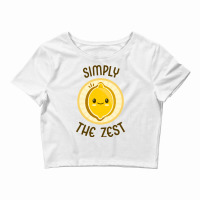 Simply The Zest Cute Adorable Kawaii Lemon Food Pu Crop Top | Artistshot