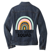 Social Worker Squad Week Appreciation Day Men Wome Ladies Denim Jacket | Artistshot