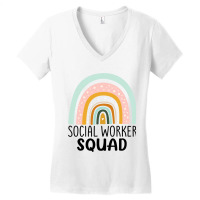 Social Worker Squad Week Appreciation Day Men Wome Women's V-neck T-shirt | Artistshot