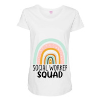 Social Worker Squad Week Appreciation Day Men Wome Maternity Scoop Neck T-shirt | Artistshot