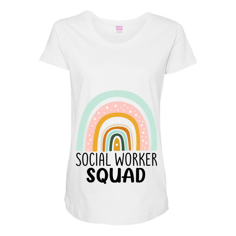 Social Worker Squad Week Appreciation Day Men Wome Maternity Scoop Neck T-shirt by KIRKBALLARD | Artistshot