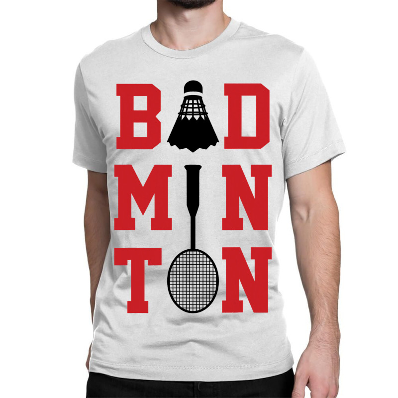 Retro Graphic Badminton Player Shuttlecock Player  Classic T-shirt | Artistshot