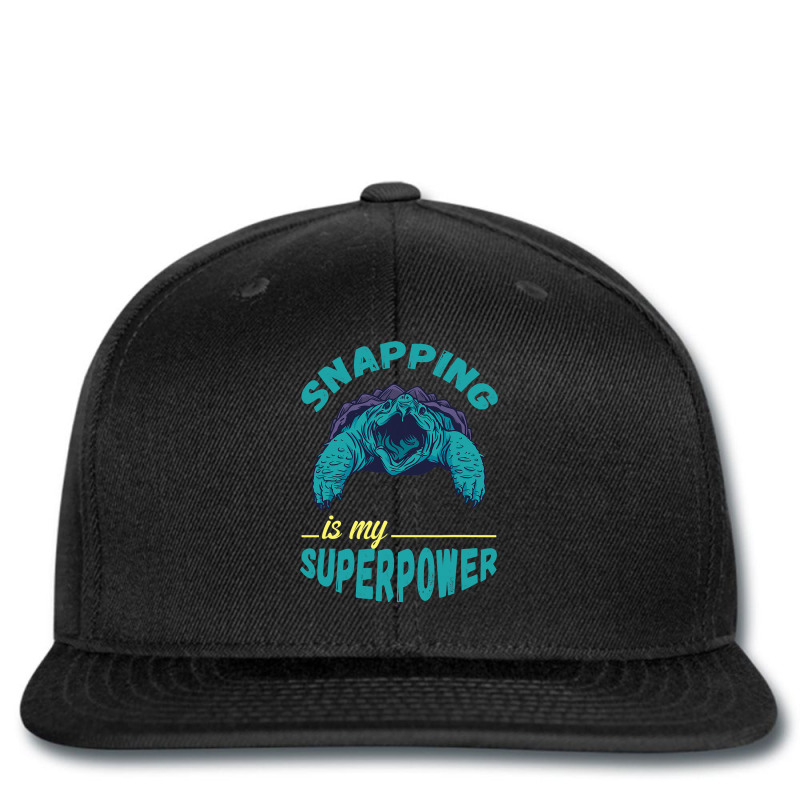 Snapping Turtle My Superpower Reptile Snapping Tur Printed Hat | Artistshot