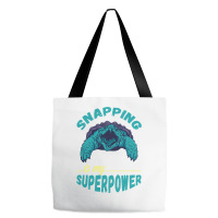 Snapping Turtle My Superpower Reptile Snapping Tur Tote Bags | Artistshot