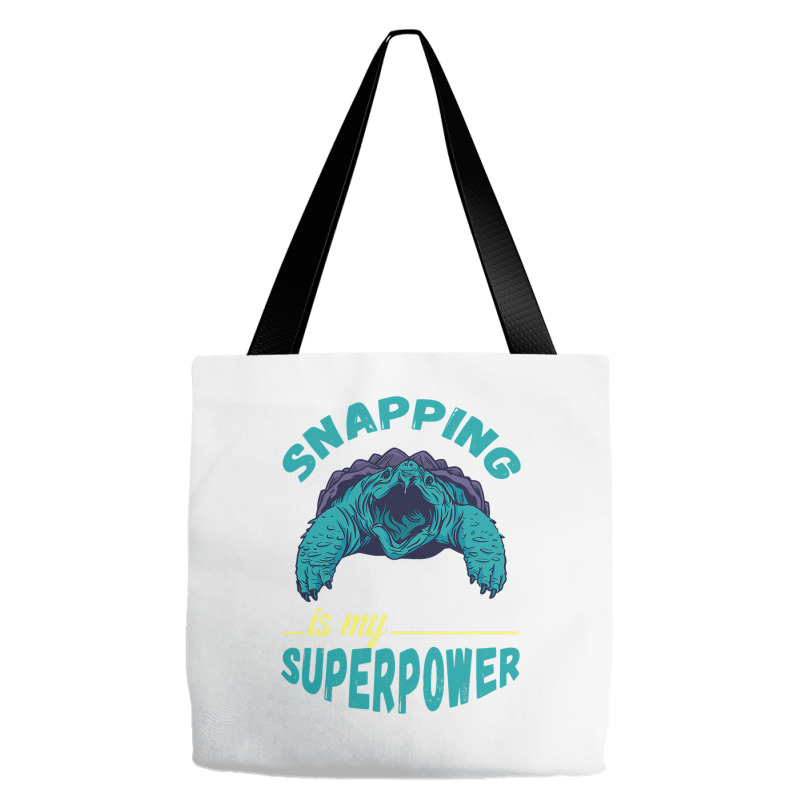 Snapping Turtle My Superpower Reptile Snapping Tur Tote Bags | Artistshot