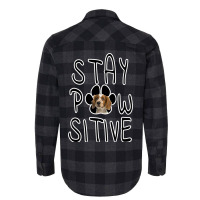 Stay Positive Welsh Springer Spaniel Flannel Shirt | Artistshot