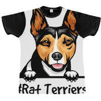 Rat Terrier Gifts Decor Print Dog Graphic T-shirt | Artistshot