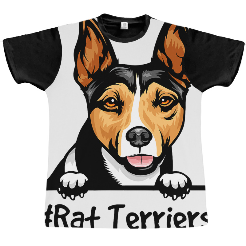 Rat Terrier Gifts Decor Print Dog Graphic T-shirt by VanesaSettles | Artistshot