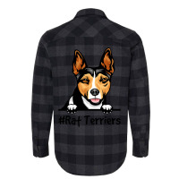 Rat Terrier Gifts Decor Print Dog Flannel Shirt | Artistshot